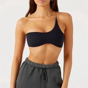 JOAH BROWN SINGLE STRAP BRA